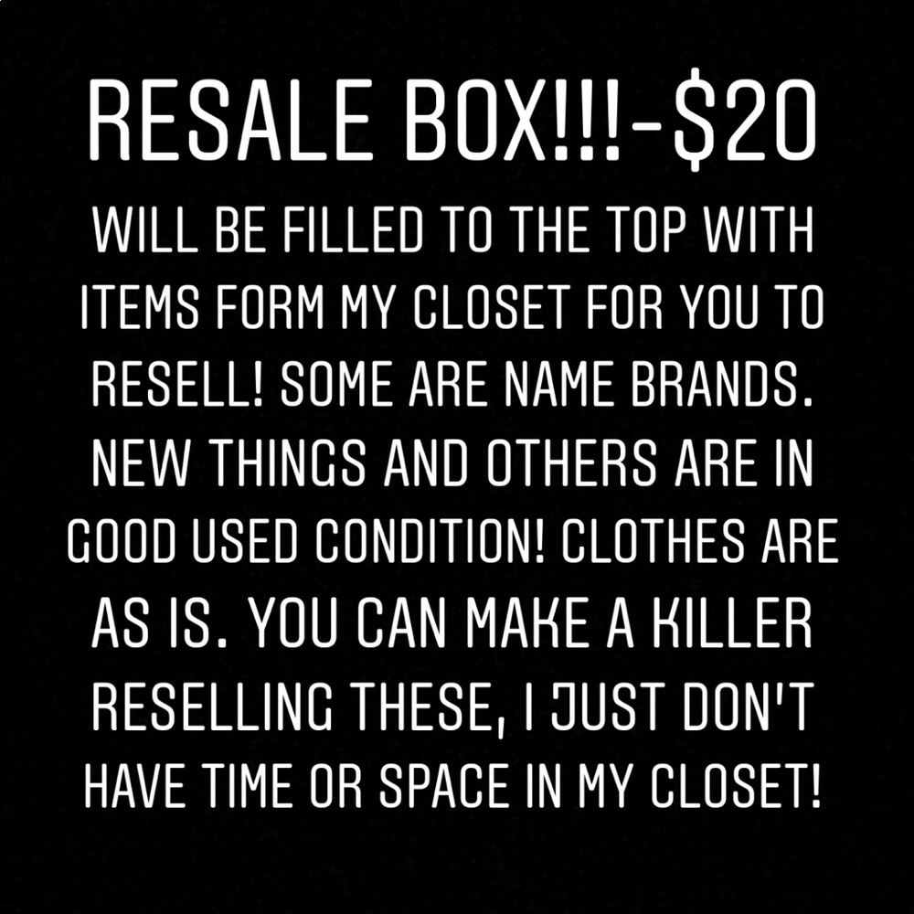 Resell Box!!!!!!